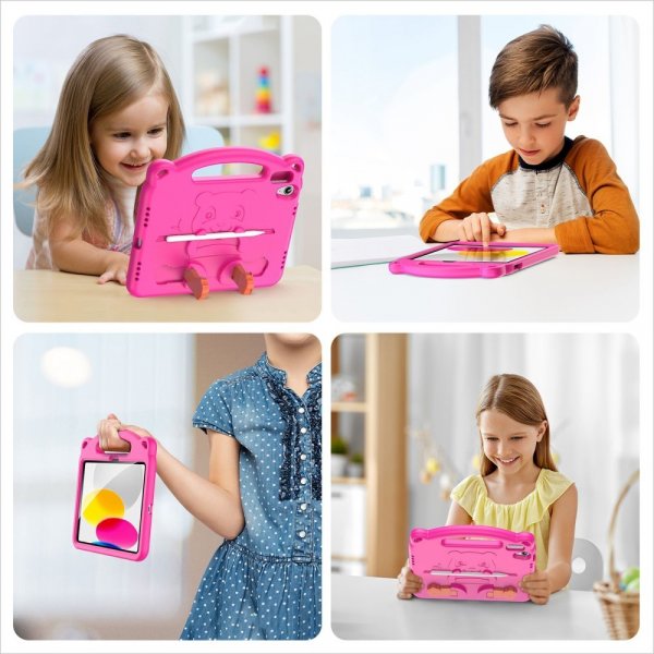 Dux Ducis iPad 10.9 (gen 10)/iPad 11 (A16) Deksel Panda Magenta