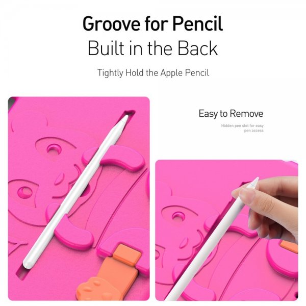 Dux Ducis iPad 10.9 (gen 10)/iPad 11 (A16) Deksel Panda Magenta