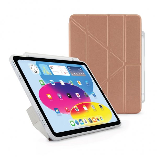 Pipetto iPad 10.9 (gen 10)/iPad 11 (A16) Etui Origami No3 Pencil Case Rosegull