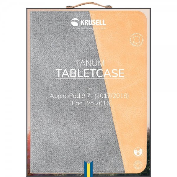 Krusell iPad 9.7 2017/2018 Etui Tanum Cover Vintage Nude