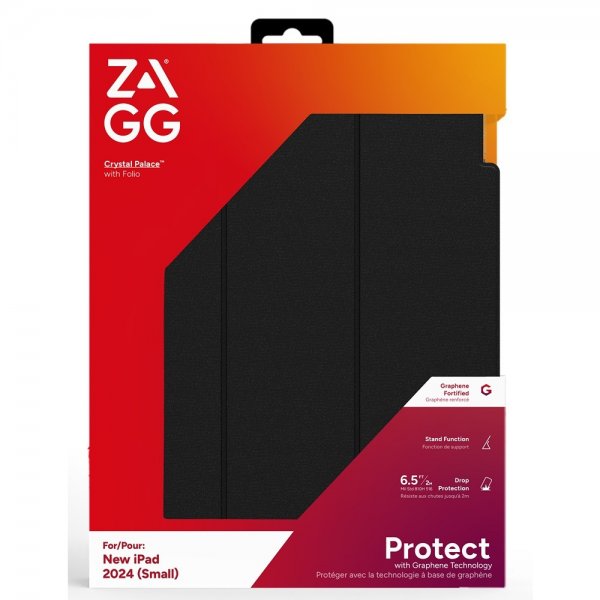 Zagg iPad Air 11 (M2/M3) Etui Crystal Palace Folio Svart Transparent
