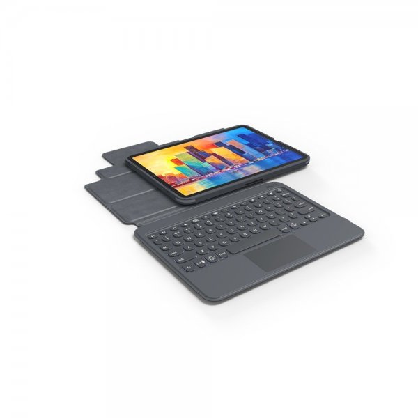Zagg iPad Air 10.9/iPad Pro 11 Etui med tastatur Pro Keys Trackpad Nordic Charcoal