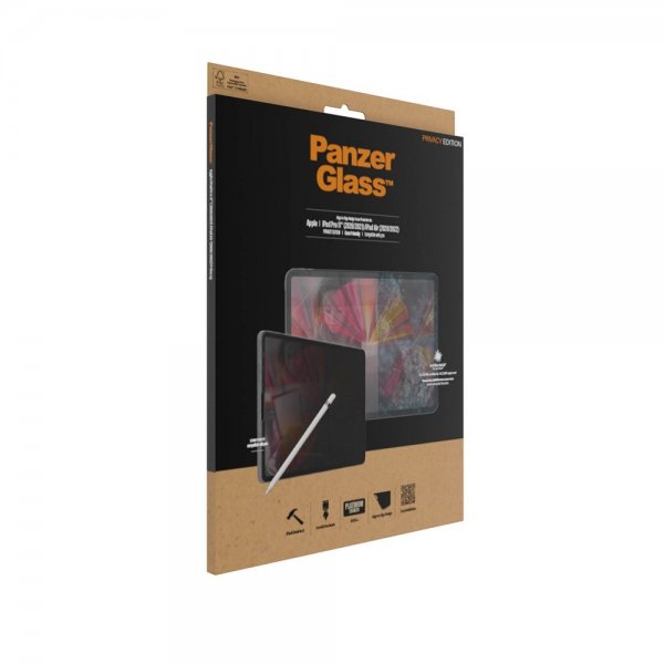 PanzerGlass iPad Air 10.9 (gen 4/5)/iPad Pro 11 (gen 1/2/3/4) Skjermbeskytter Edge-to-Edge Case Friendly Privacy