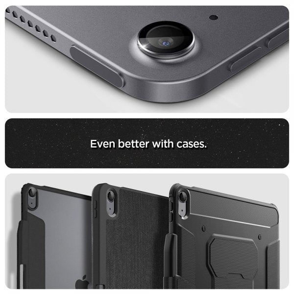 Spigen iPad Air 11 (M2/M3)/iPad Air 13 (M2/M3) Kamerabeskytter GLAS.tR EZ Fit Optik Pro Space Grey