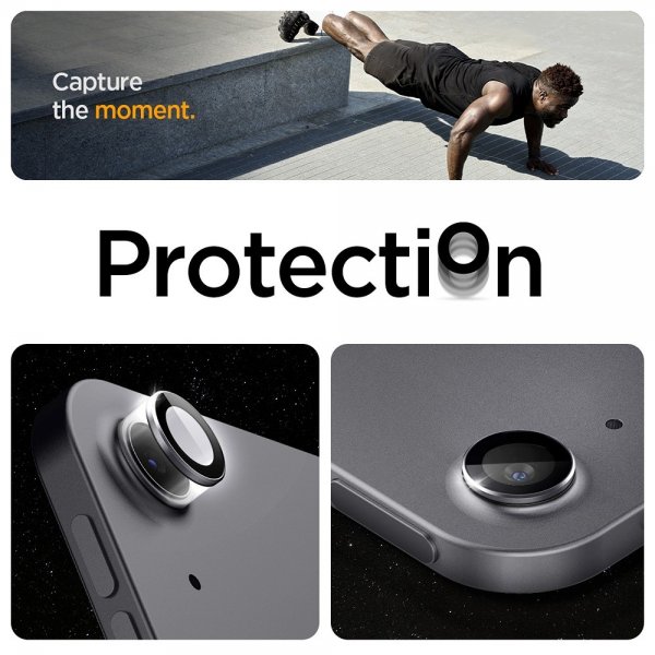 Spigen iPad Air 11 (M2/M3)/iPad Air 13 (M2/M3) Kamerabeskytter GLAS.tR EZ Fit Optik Pro Space Grey