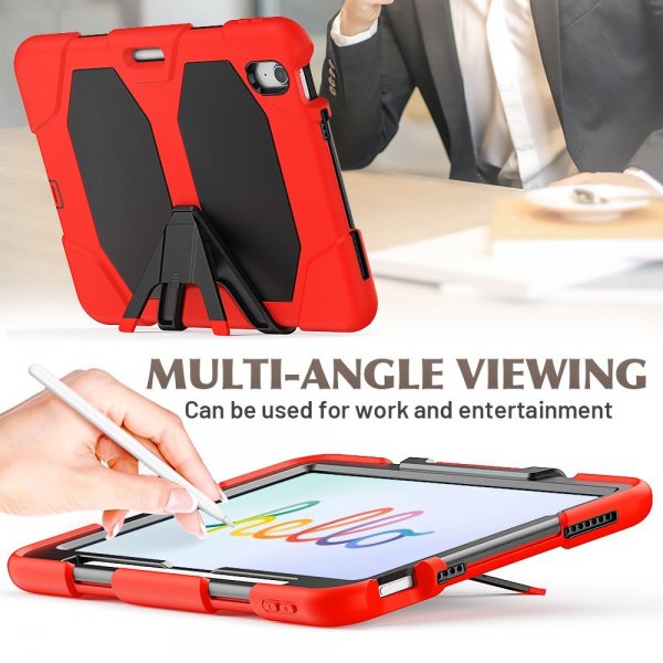 iPad Air 11 (M2/M3) Deksel Heavy Duty Armor Rød