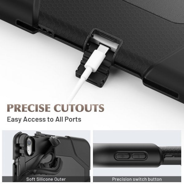 iPad Air 11 (M2/M3) Deksel Heavy Duty Armor Rød