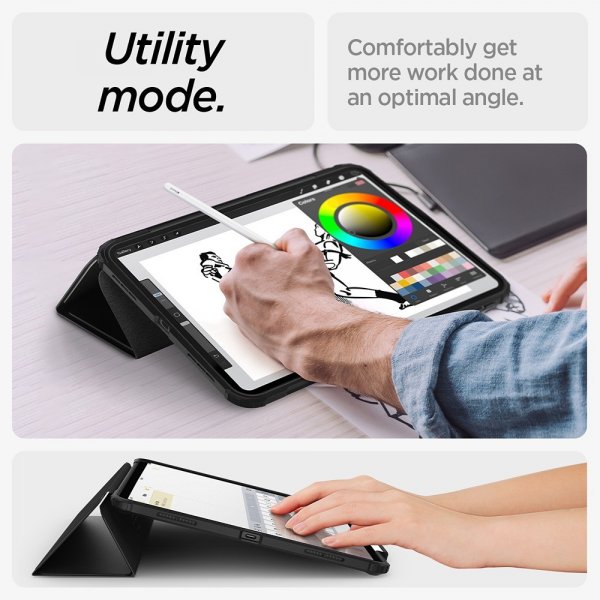 Spigen iPad Air 13 (M2/M3) Etui Ultra Hybrid Pro Svart