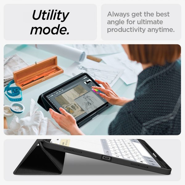 Spigen iPad Air 13 (M2/M3) Etui Urban Fit Svart