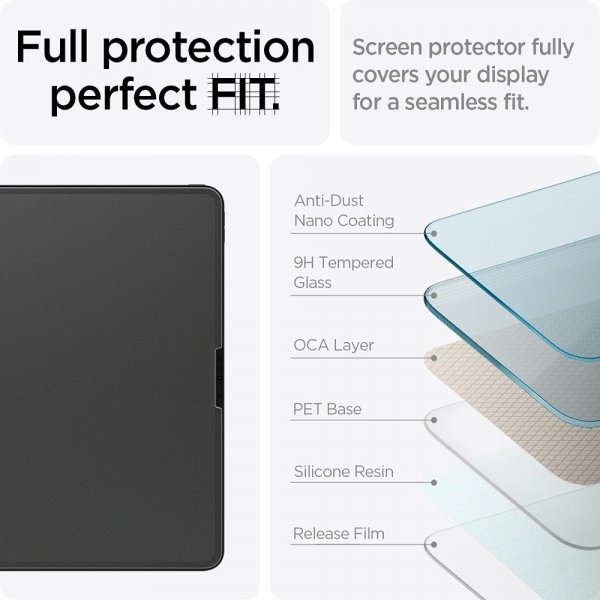 Spigen iPad Air 13 (M2/M3) Skjermbeskytter Paper Touch EZ Fit