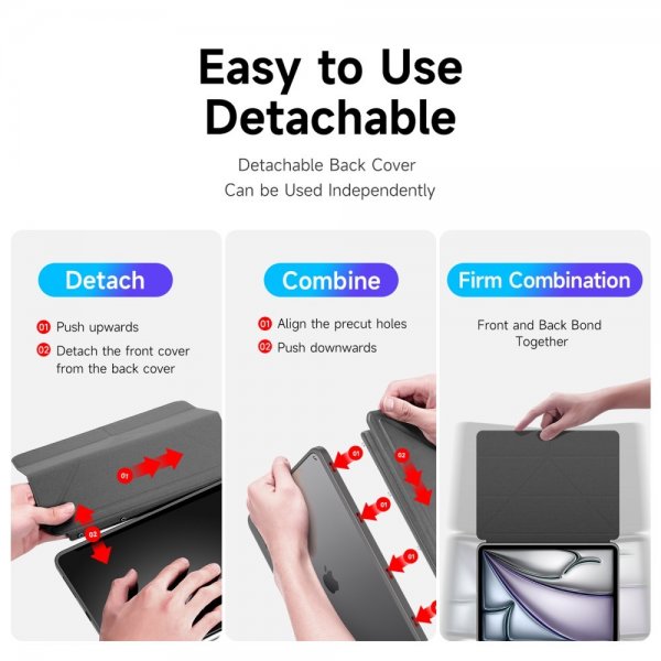 Dux Ducis iPad Air 13 (M2/M3) Etui Magi Series Grå