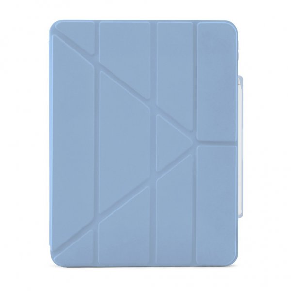 Pipetto iPad Air 13 (M2/M3) Etui Origami No3 Pencil Case Lyseblå