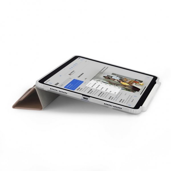 Pipetto iPad Air 13 (M2/M3) Etui Origami No3 Pencil Case Metallic Rosa