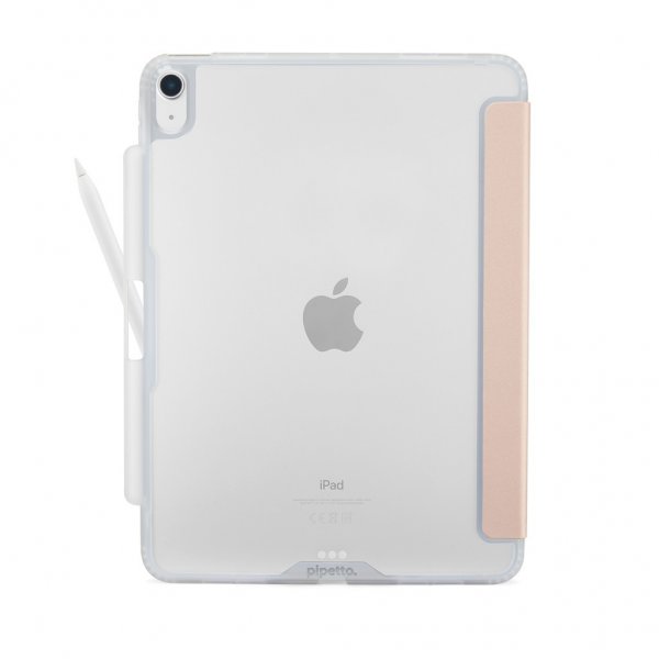 Pipetto iPad Air 13 (M2/M3) Etui Origami No3 Pencil Case Metallic Rosa