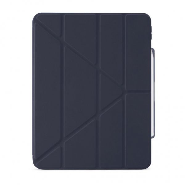 Pipetto iPad Air 13 (M2/M3) Etui Origami No3 Pencil Case Mørkeblå