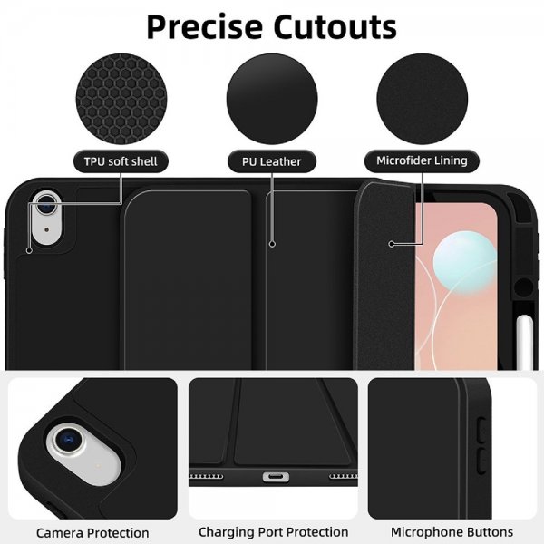 4smarts iPad Air 13 (M2/M3) Etui Folio Case Basic Svart