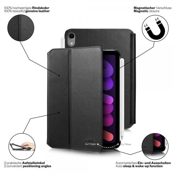 Kavaj iPad mini (gen 6)/iPad mini (A17 Pro) Etui Berlin Svart