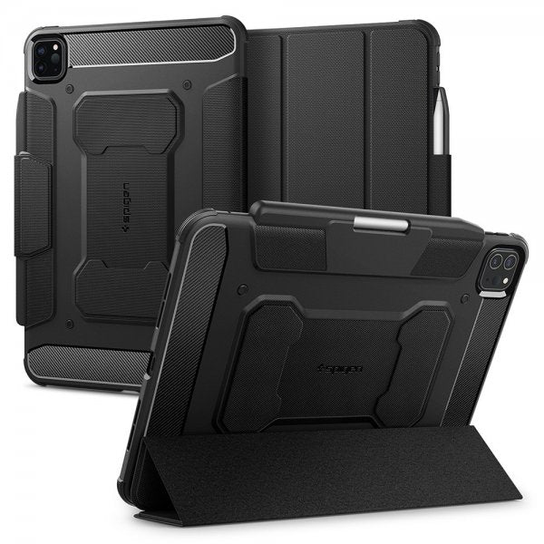Spigen iPad Pro 11 (M4/M5) Etui Rugged Armor Pro Svart