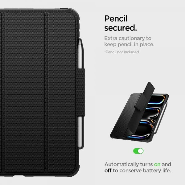 Spigen iPad Pro 11 (M4/M5) Etui Rugged Armor Pro Svart
