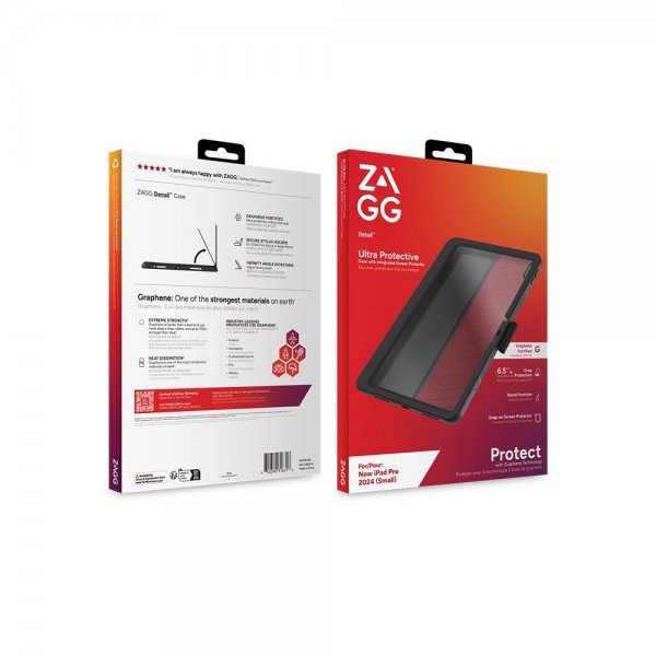 Zagg iPad Pro 11 (M4/M5) Deksel med Skjermbeskytter Denali Svart