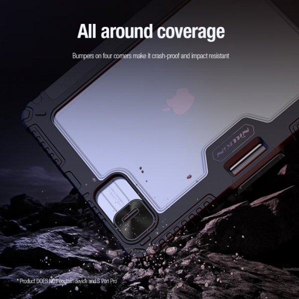 Nillkin iPad Pro 11 (M4/M5) Etui Bumper Leather Case Pro Svart