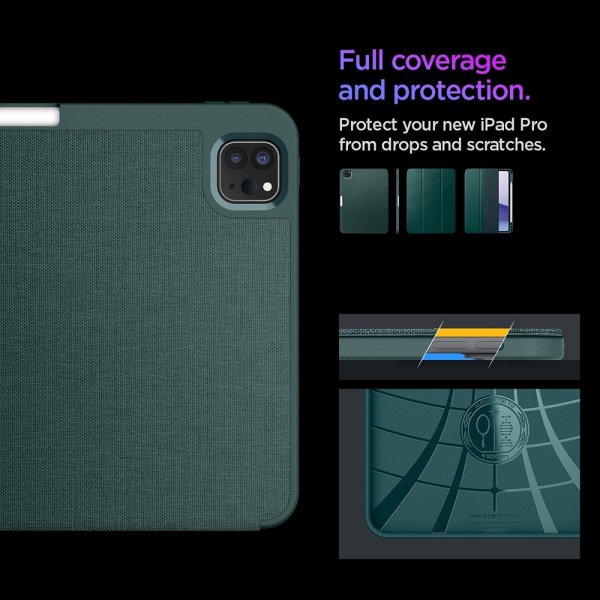 Spigen iPad Pro 11 (M4/M5) Etui Urban Fit Midnight Green
