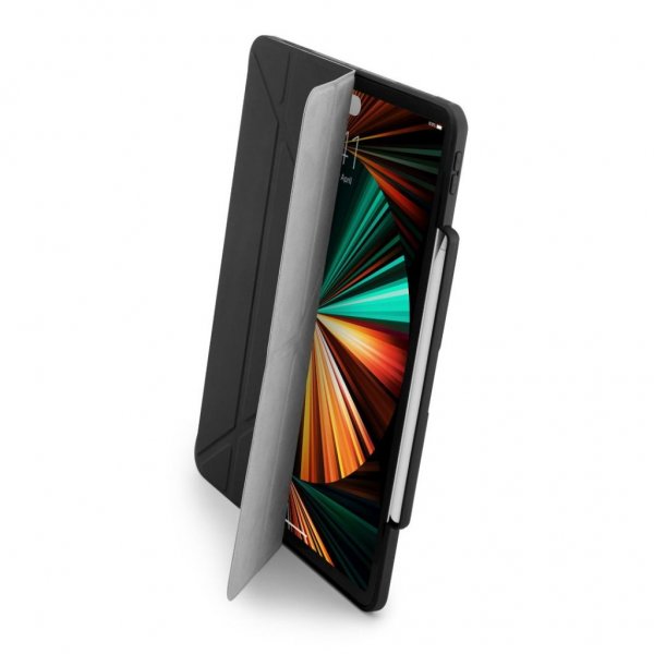 Pipetto iPad Pro 12.9 (gen 4/5/6) Sag Origami No3 Pencil Svart