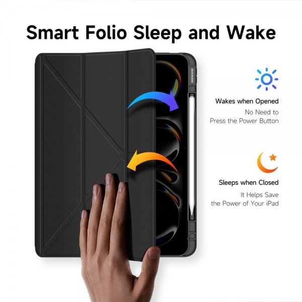 Dux Ducis iPad Pro 13 (M4/M5) Etui Magi Series Svart