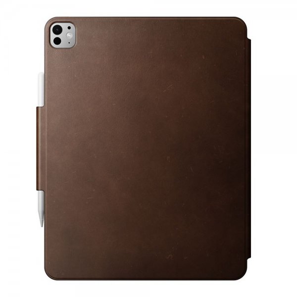Nomad iPad Pro 13 (M4/M5) Etui Leather Folio Brun