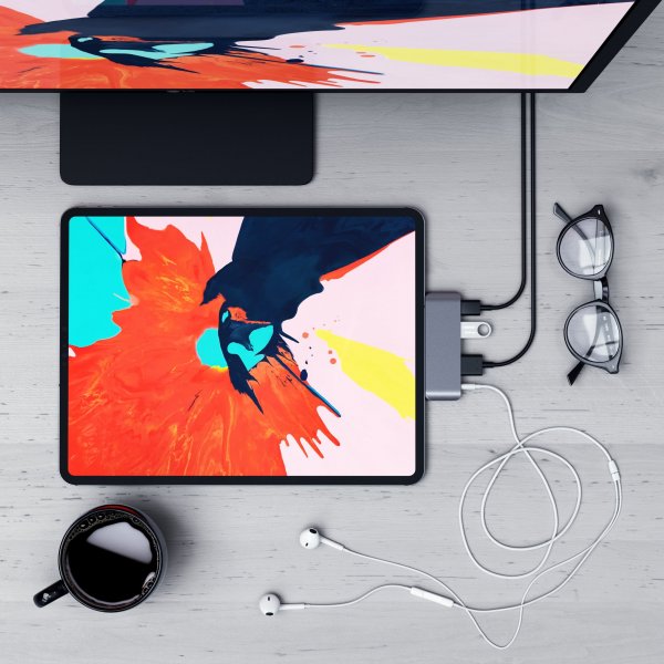 Satechi iPad Pro MultifunkTionsAdapter Space Gray