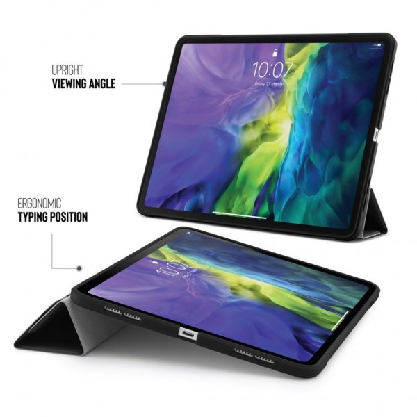 Pipetto iPad Air 10.9 (gen 4/5) Fodral Origami Svart