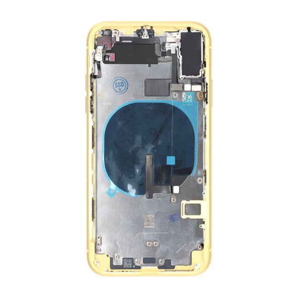 iPhone 11 Bakside med Komplett Ramme Premium - Gul