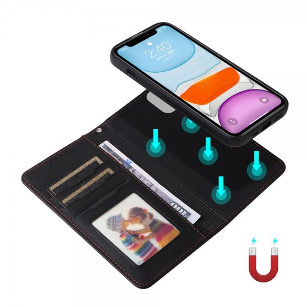 Betopnice iPhone 11 Etui Avtagbart Deksel 005 Svart