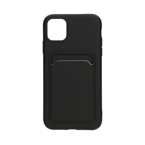 iPhone 11 Deksel Kortholder Svart
