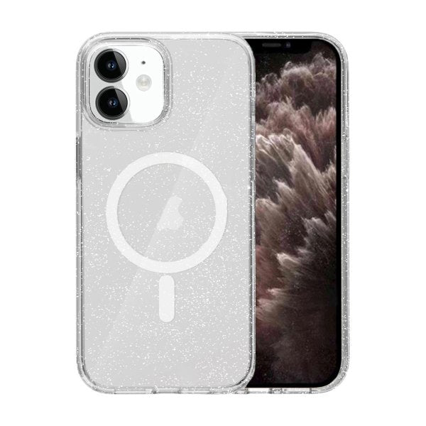 iPhone 11 Deksel Glitter Støtsikker Transparent