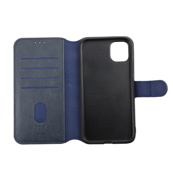 Rvelon iPhone 11 Etui Detachable Wallet Case Blå