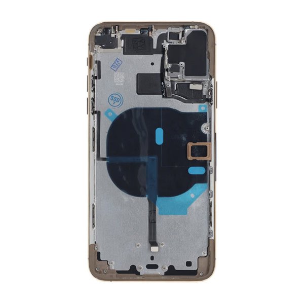iPhone 11 Pro Max Bakside med Komplett Ramme Premium - Gull