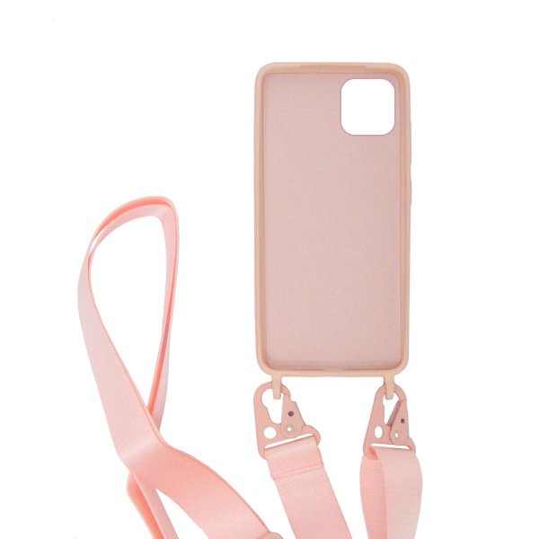 iPhone 11 Pro Max Deksel med Kjede Rosa