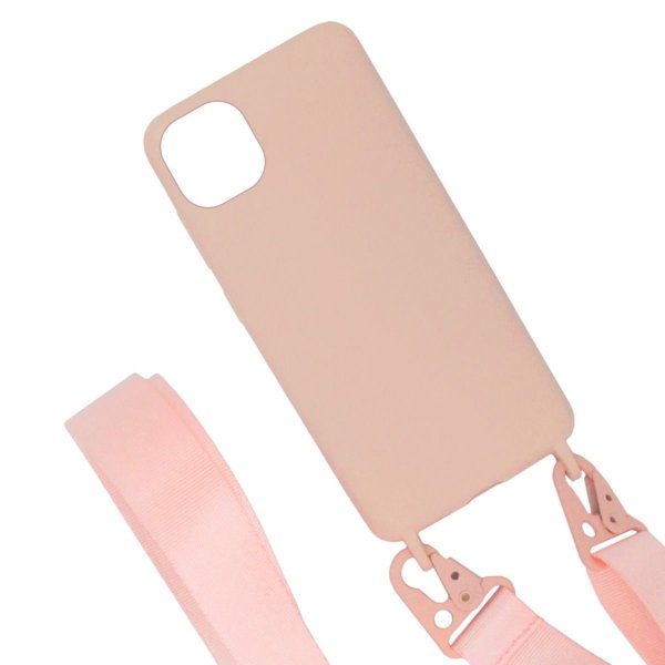 iPhone 11 Pro Max Deksel med Kjede Rosa