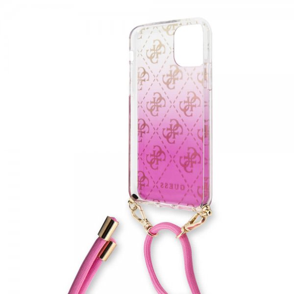Guess iPhone 11 Pro Max Deksel Gradient Cover Rosa