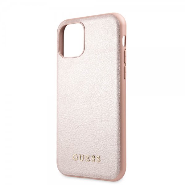 Guess iPhone 11 Pro Max Deksel Skinntekstur RoseGUll