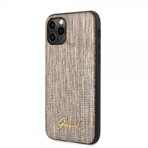 Guess iPhone 11 Pro Max Deksel Lizard Gull
