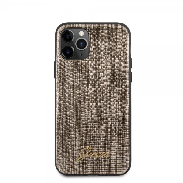 Guess iPhone 11 Pro Max Deksel Lizard Gull