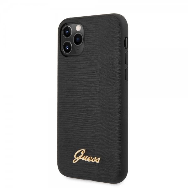 Guess iPhone 11 Pro Max Deksel Lizard Svart