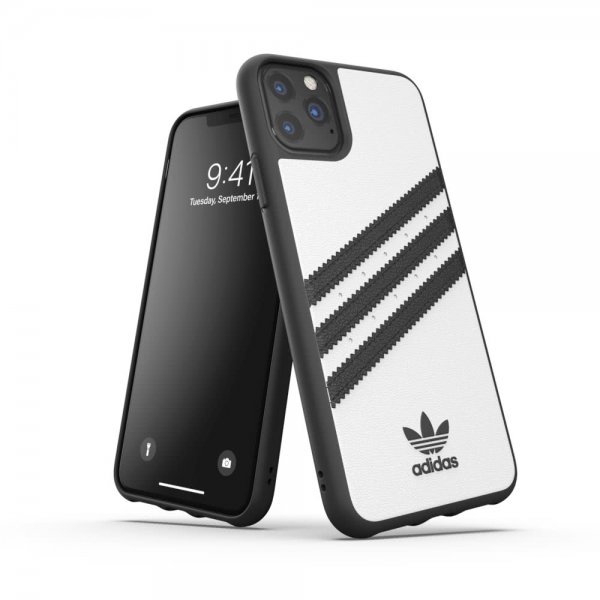 Adidas iPhone 11 Pro Max Deksel OR 3 Stripes Snap Case PU FW19 Hvit Svart