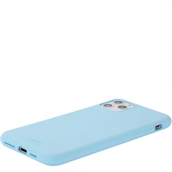 holdit iPhone 11 Pro Max Deksel Silikon Ljusblå