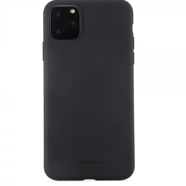 holdit iPhone 11 Pro Max Deksel Silikon Svart