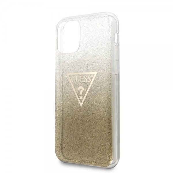 Guess iPhone 11 Pro Max Deksel Solid Glitter Cover Gull