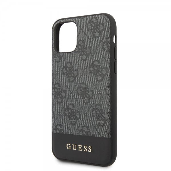 Guess iPhone 11 Pro Max Deksel Stripe Cover Grå