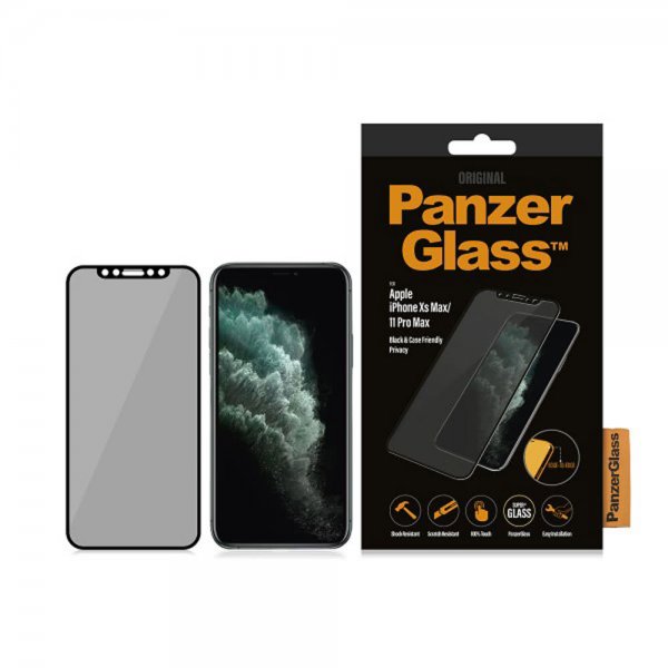 PanzerGlass iPhone Xs Max/11 Pro Max Skjermbeskytter CaseFriendly Privacy